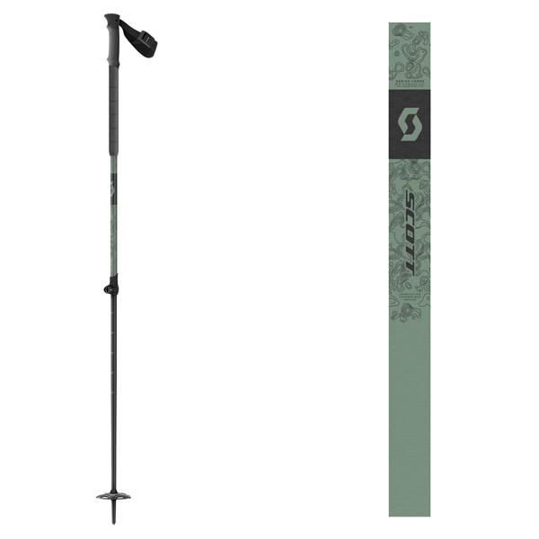 SCOTT（スコット） スキーポール ALUGUIDE POLES 6312 kaki green 伸縮