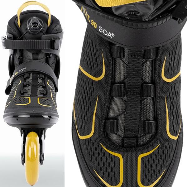 K2 インラインスケート 大人 F.I.T. 90 BOA Mens グレー×マスタード 