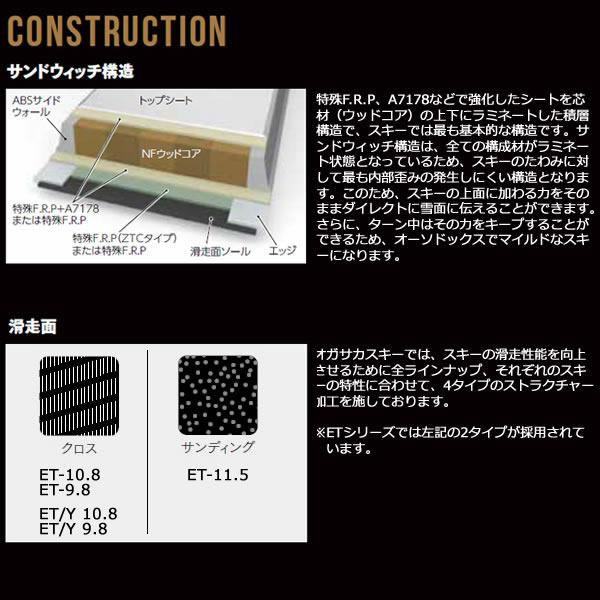 OGASAKA キズ付き訳あり品・オガサカ スキー 2025 ET/Y 9.8 山木 OGASAKA キズ付き訳あり品・オガサカ スキー 2025 ET/Y 9.8 山木