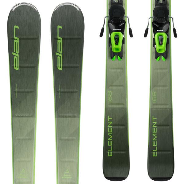 エラン スキー板 2024 ELEMENT GREEN ＋ EL 10.0 GW SHIFT スキーセット ABGKLD23 エレメント 23-24 elan ski｜websports｜02