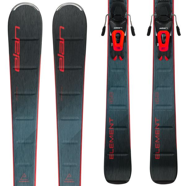 エラン スキー板 2024 ELEMENT BLUE-RED ＋ EL 10.0 GW SHIFT スキーセット ABGKLC23 エレメント 23-24 elan ski｜websports｜02