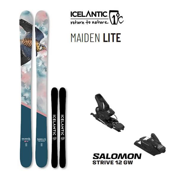 ICELANTIC スキー 2024 MAIDEN LITE 101 (23-24) + 26 サロモン STRIVE