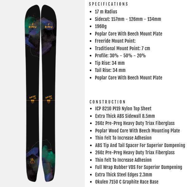 RMU SKI 2024 BUTTERKNIFE WOOD バターナイフ (2324) + 24 マーカー GRIFFON 13 ID