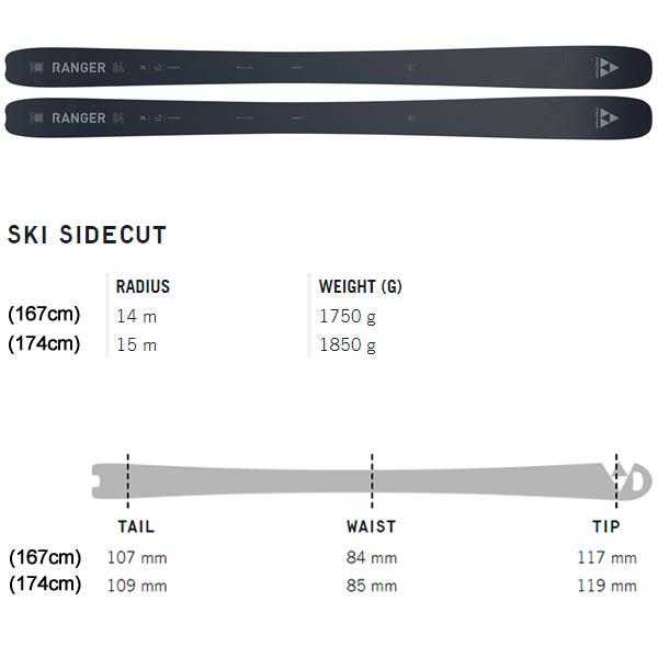 FISCHER（フィッシャー） スキー板 2025 RANGER 84 ネイビー スキー板
