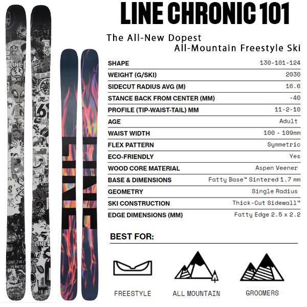 K2(スキー、スノーボード) LINE スキー板 2025 CHRONIC 101 K2(スキー、スノーボード) LINE スキー板 2025 CHRONIC 101