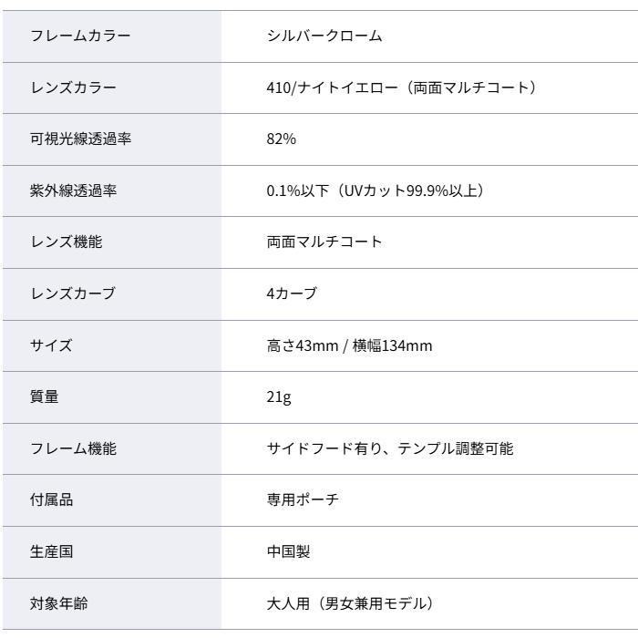 OUTLAND サングラス SELENGA OL-410 SLCR ナイトイエロー アウトランド 山本光学 ナイトサングラス_1