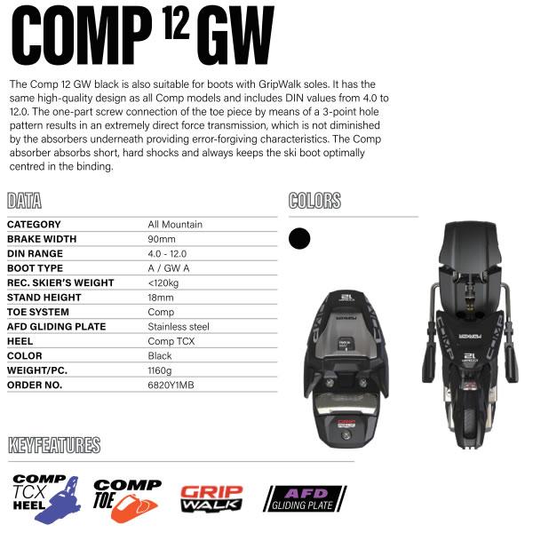 MARKER（マーカー） ビンディング COMP 12 GW コンプ12 グリップ