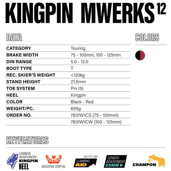 MARKER（マーカー） ビンディング KINGPIN MWERKS 12 キングピン M
