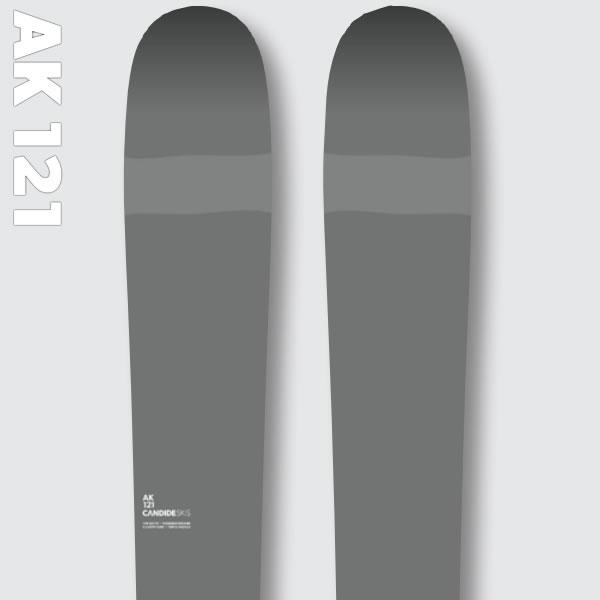 CANDIDE SKIS キャンディッド スキー 2027 AK 121 -Grey- エーケー121 スキー板 単品 (板のみ) 26-27 日本正規品の画像