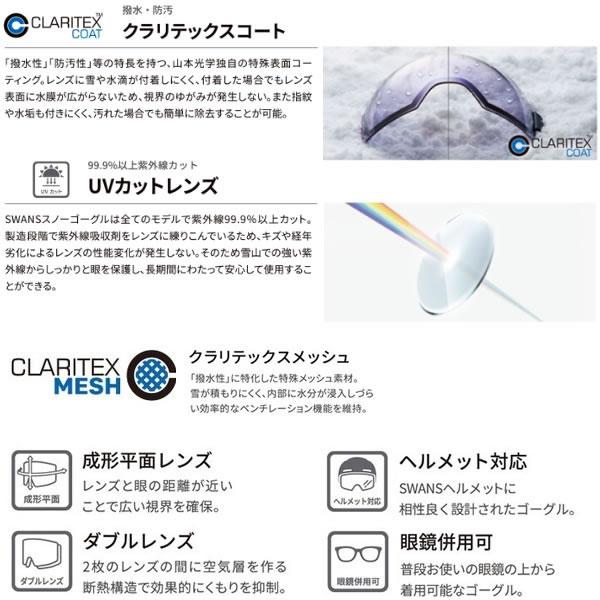 SWANS（スワンズ） スキーゴーグル 調光レンズ OUTBACK OB-CMDH CRW
