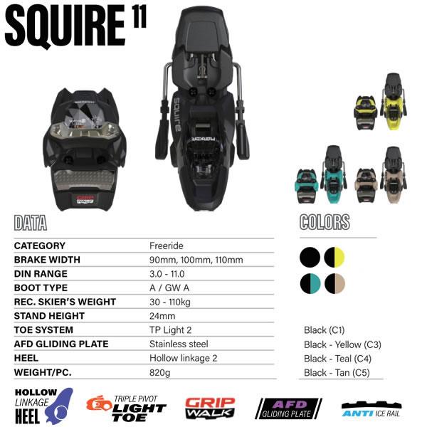 ブルーモリス スキー (25-26 2026) REBIRTH + 26 マーカー SQUIRE 11 フリーライド スキー板_4