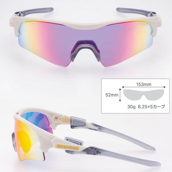スワンズ サングラス ULTRAレンズ FACEONE (FO-3516 LGR) マットライトグレイ×マットクリアスモーク BALLSPORTS swans 爆買_1