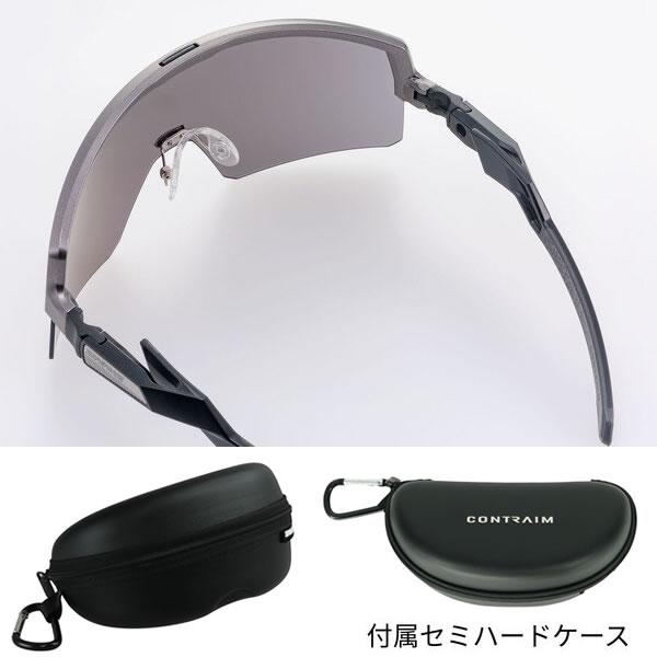 スワンズ サングラス ミラーレンズ CONTRAIM (CR-3901 GMR) マットガンメタリック×ブラック コントライム ゴルフ swansの画像