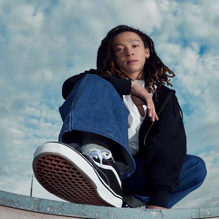【新品】vans バンズ マット ブラック×ホワイト VANS（ヴァンズ） バンズ オールドスクール ブラックホワイト VANS OLD