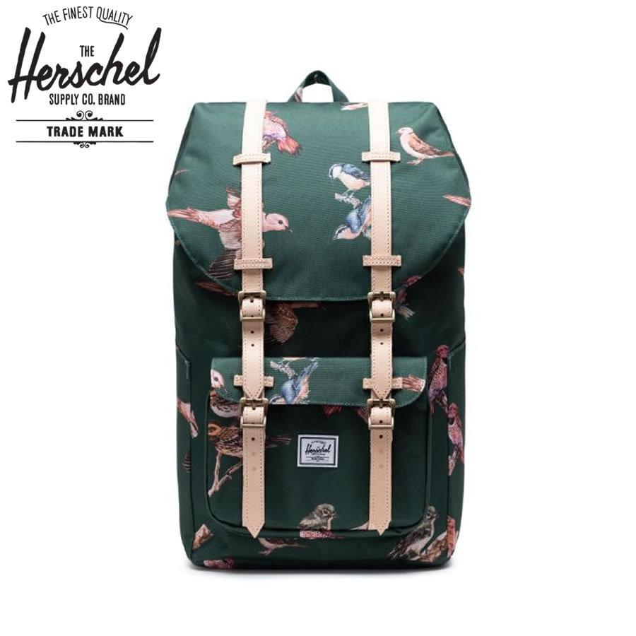 Herschel Supply ハーシェルサプライ バックパック Little America リトルアメリカ Dark Green Birds 25l bd Websports 通販 Yahoo ショッピング