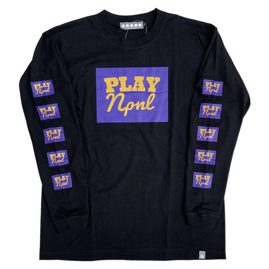 PLAY DESIGN プレイデザイン / P01 長袖Tシャツ ロンT LOGO LS TEE 