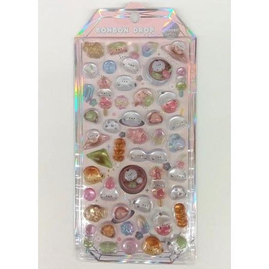 メール便OK】クーリア ボンボンドロップシール シマエナガ ピンク
