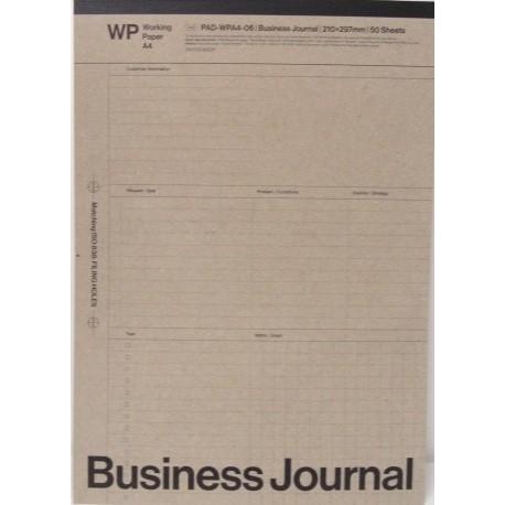 ユナイテッドビーズ レポートパッド Business Journal（ビジネス）A4 ワーキングペーパー PAD-WPA4-06｜webtenshindo