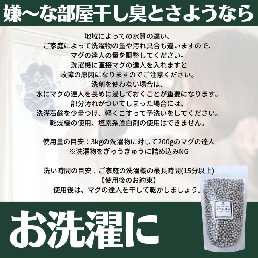 マグネシウム 洗たくマグちゃん 12個分 600g 3枚付き マーケティング 6mmサイズ 洗濯ネット
