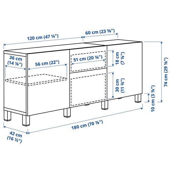 [IKEA/イケア/通販]BESTA ベストー収納コンビネーション 引き出し付, ホワイト/ラップヴィーケン/ストゥッバルプ ホワイト,180x42x74 cm[11](09187381) |  | 07