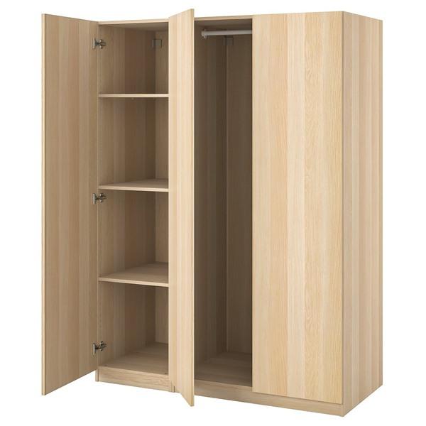 [IKEA/イケア/通販]PAX パックス / FORSAND フォルサンドワードローブコンビネーション, ホワイトステインオーク調/ホワイトステインオーク調,150x60x201 cm[6]( | 