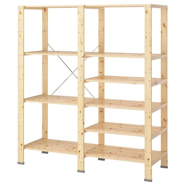 [IKEA/イケア/通販]HEJNE ヘイネ2セクション, エンドプロテクター付き/ソフトウッド,154x50x172 cm[4](09607607) | 