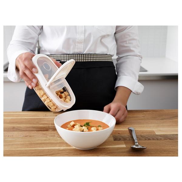 【IKEA/イケア/通販】IKEA 365+ 乾燥食品用容器 ふた付き, 透明/ホワイト[A](10134018) |  | 01