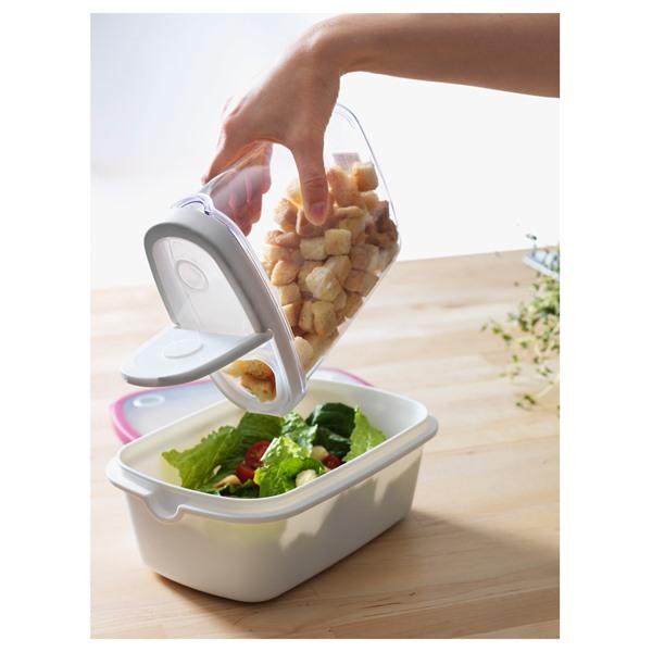 【IKEA/イケア/通販】IKEA 365+ 乾燥食品用容器 ふた付き, 透明/ホワイト[A](10134023) |  | 01
