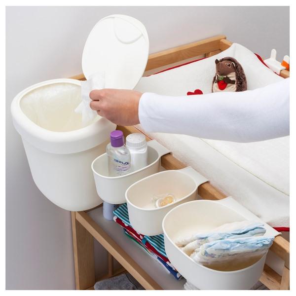 【IKEA/イケア/通販】ONSKLIG オンスクリグ 収納バスケット おむつ替え台用 4個セット, ホワイト…[B](10199284) |  | 02