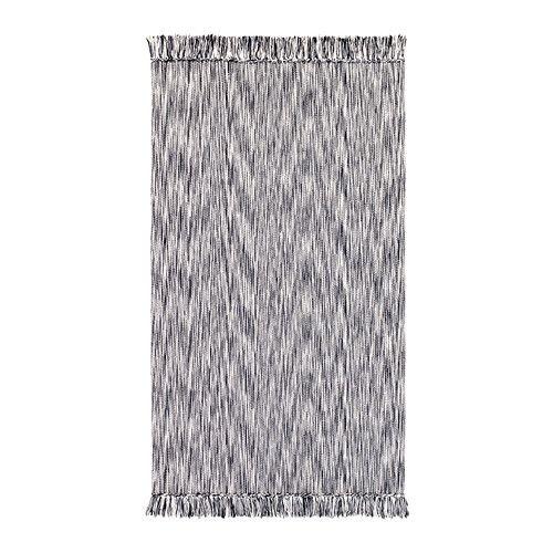 IKEA/イケア LAPPLJUNG ラグ 平織り, ブラック | 