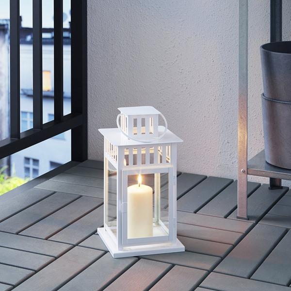[IKEA/イケア/通販]BORRBY ボッルビーブロックキャンドル用ランタン, 室内/屋外用 ホワイト,28 cm[B](10270143) |  | 01