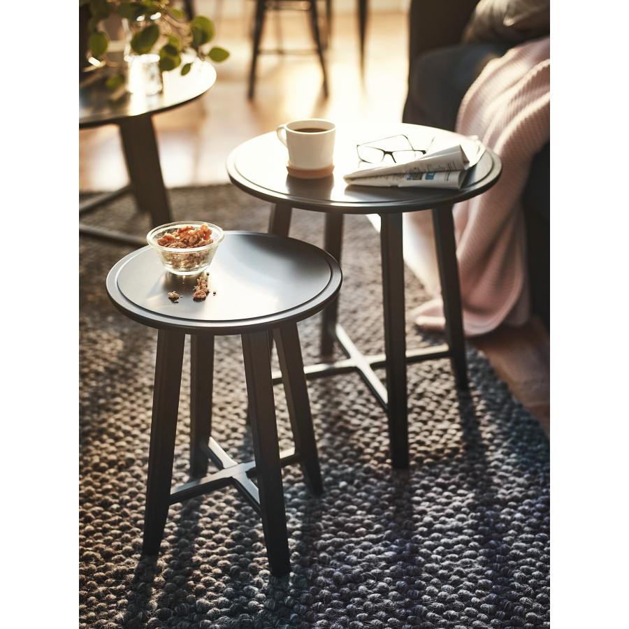 [IKEA/イケア/通販]KRAGSTA クラーグスタ ネストテーブル2点セット, ブラック[D](10353058) |  | 01