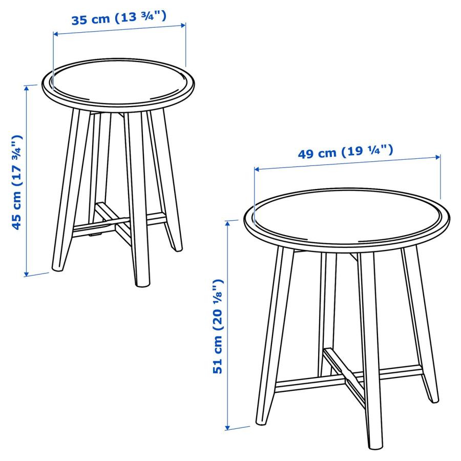 [IKEA/イケア/通販]KRAGSTA クラーグスタ ネストテーブル2点セット, ブラック[D](10353058) |  | 06