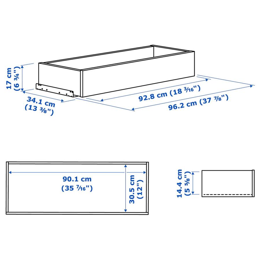 [IKEA/イケア/通販]KOMPLEMENT コムプレメント 引き出し, ホワイト, 100x35 cm[E](10355019) |  | 05