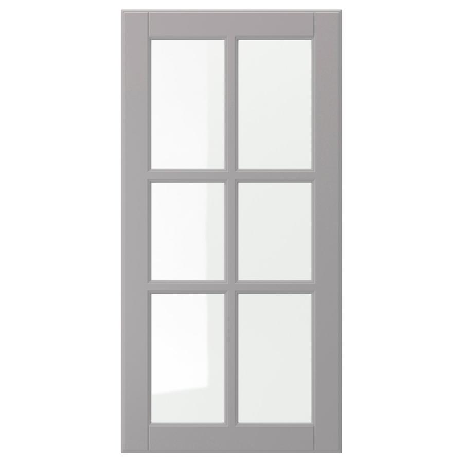 [IKEA/イケア/通販]BODBYN ボードビーン ガラス扉, グレー, 40x80 cm[D](10387303) | 