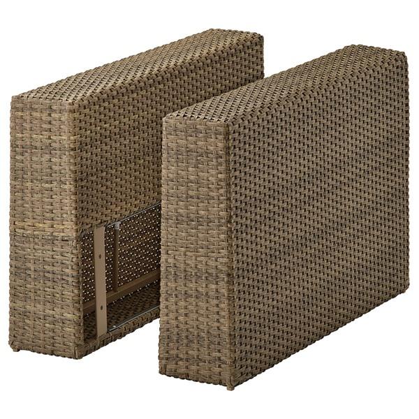 【IKEA/イケア/通販】SOLLERON ソッレローン アームレストセクション 屋外用, ブラウン[G](10387586) | 