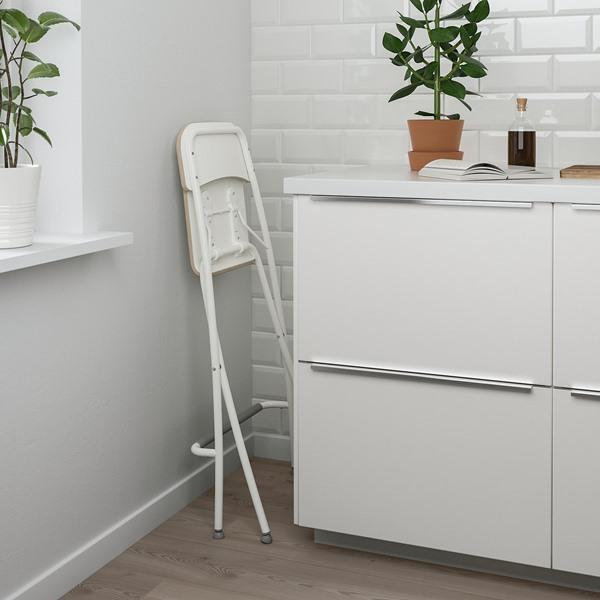 [IKEA/イケア/通販]FRANKLIN フランクリンカウンターチェア 背もたれ付き 折りたたみ式, カウンターの高さ ホワイト/ホワイト,63 cm[H](10404878) |  | 02