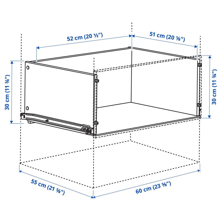 [IKEA/イケア/通販]KONSTRUERA コンストゥルエラ 引き出し 前部なし, ホワイト, 30x60 cm[D](10436775) |  | 01