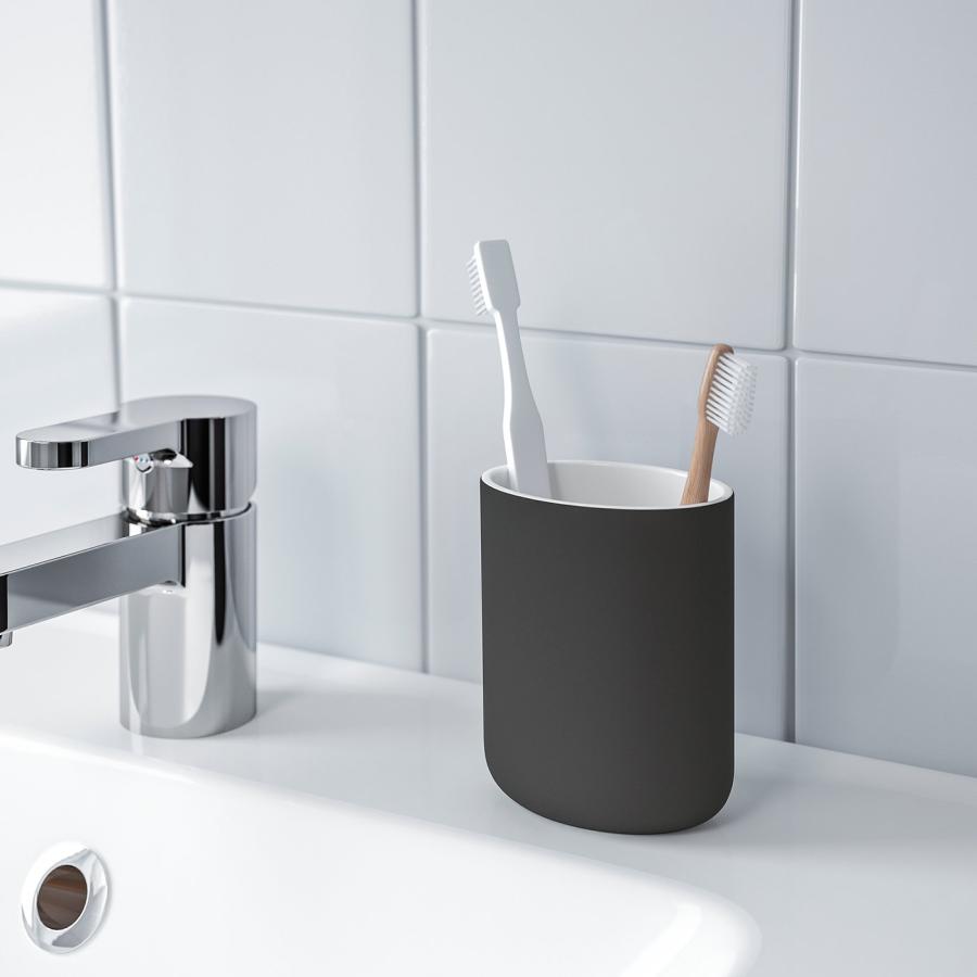 [IKEA/イケア/通販]EKOLN エーコルン 歯ブラシホルダー, ダークグレー[A](10445360) |  | 02