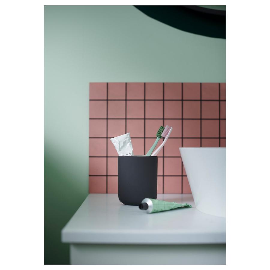 [IKEA/イケア/通販]EKOLN エーコルン 歯ブラシホルダー, ダークグレー[A](10445360) |  | 05