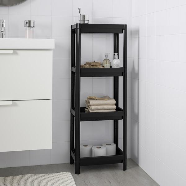 【IKEA/イケア/通販】VESKEN ヴェスケン シェルフユニット, ブラック[C](10450808) |  | 01
