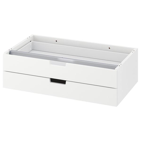 【IKEA/イケア/通販】NORDLI ノールドリ モジュール式チェスト（引き出し×2）, ホワイト,…[D](10471622) | 