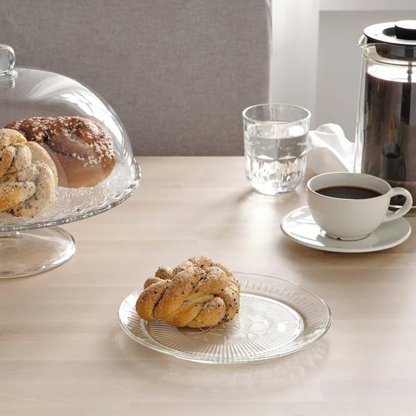 【IKEA/イケア/通販】SALLSKAPLIG サルスカプリグ サイドプレート, クリアガラス/模様入り,…[A](10473334) |  | 02