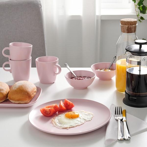 【IKEA/イケア/通販】FARGKLAR フェルグクラー プレート, マット ライトピンク[B](10478181) |  | 03