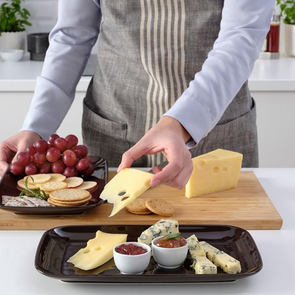 【IKEA/イケア/通販】FARGKLAR フェルグクラー プレート, グロス ブラウン[B](10485445) |  | 01