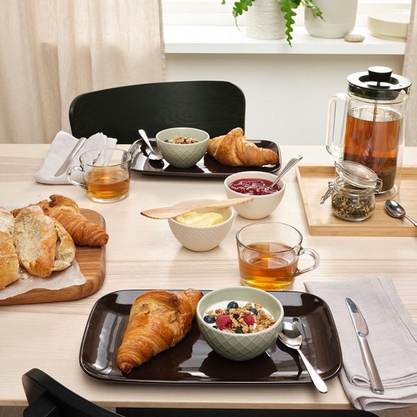 【IKEA/イケア/通販】FARGKLAR フェルグクラー プレート, グロス ブラウン[B](10485445) |  | 02