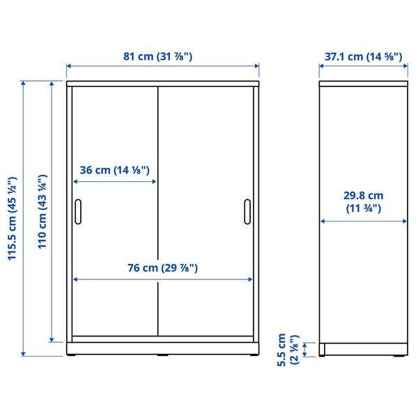 [IKEA/イケア/通販]TONSTAD トンスタードキャビネット 引き戸付, オフホワイト,81x37x116 cm[FF](10488887) |  | 06