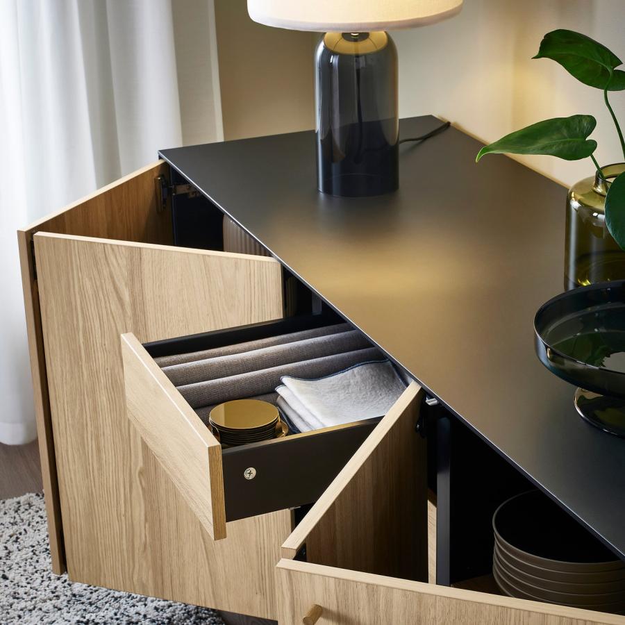IKEA/イケア/通販]BOASTAD ボアスタード サイドボード, ブラック