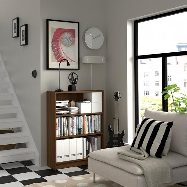 [IKEA/イケア/通販]BILLY ビリー 本棚, ブラウン ウォールナット調, 80x28x106 cm[E](10508649) |  | 03