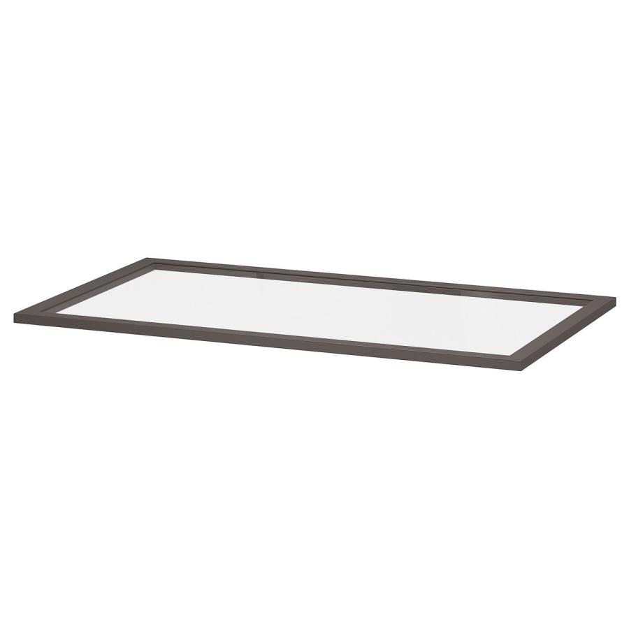 [IKEA/イケア/通販]KOMPLEMENT コムプレメント ガラス製棚板, ダークグレー, 100x58 cm[F](10509154) | 